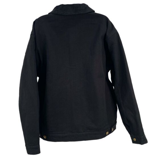 Burks Bay NRA Member Men's Jacket Black Canvas Flannel Lined Size Large - Picture 4 of 12